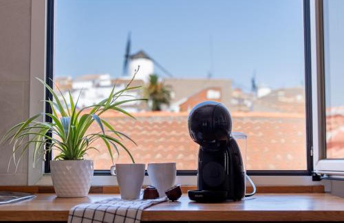 Campo de Criptana Apartamento | Ático céntrico con vistas a Los Molinos