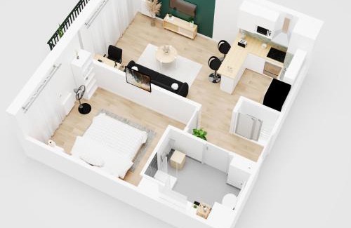 Noisy-le-Grand Apartamento | Élégant Appartement Minimaliste entre Paris et Disney