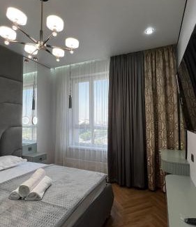 Shymkent Apartamento | Двухкомнатная студия с роскошным видом на горы