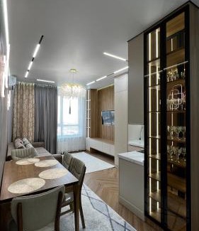 Shymkent Apartamento | Двухкомнатная студия с роскошным видом на горы