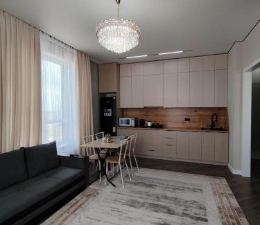 Almaty District Apartamento | ЖК Sardar City стильная 2-комнатная апартаменты