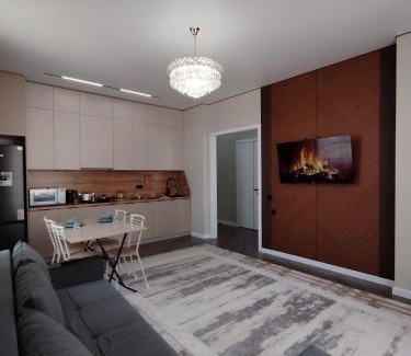 Almaty District Apartamento | ЖК Sardar City стильная 2-комнатная апартаменты