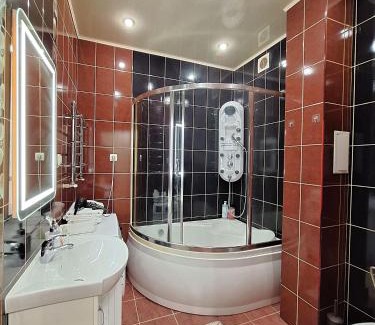 Sukhinovka Apartamento | Однокімна квартира біля Каштанової Алеї у центрі Полтави Мережа AlexApartments Документи для відряджень Безконтатне заселення 24-7