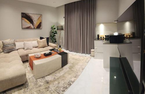 Al Wahah Apartamento | مسكن فاخر غرفتي جلوس ونوم بسندس