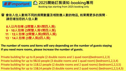 Xincheng Cama Y Desayuno | 太魯閣豐生活海館包棟民宿 T-aroko Fengst-ay Ocean Villa-根據訂房人數提供相對的房間數量 Provide different number of rooms according to the number of people in the reservation