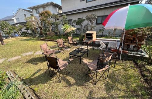 Ninomiya Casa | 湘南ソラル〜二宮の高台・アートな庭付き日本家屋121㎡/高速WiFi/芝生ドッグラン・ピザ窯BBQ有