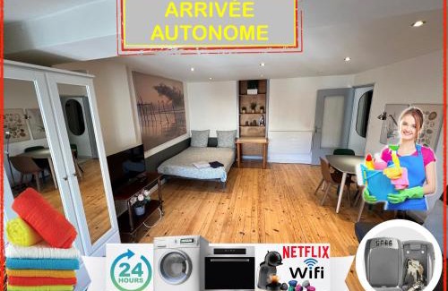 Cret de Roc Apartamento | 018 CHIC & COSY F1 41m2 HYPERCENTRE WIFI SMART TV NETFLIX
