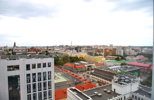 Ufa Apartamento | 0912 Верхняя Торговая Residence Однокомнатные апартаменты с Джакузи и Панорамным видом