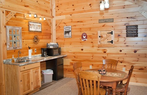 Flintstone Chalet De Esquí | 1/2 of a double cabin with one king sized bed (sleeps 2)