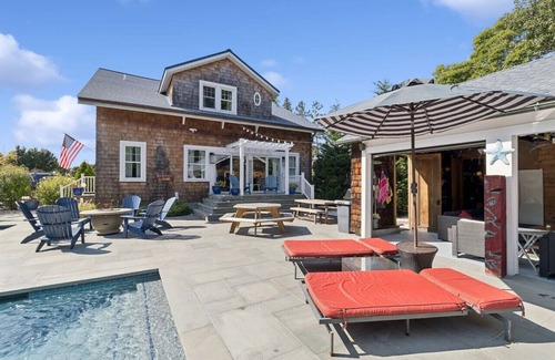 Westhampton Beach Casa | 1-acre WHB Beach Village: Salt Pool & Hot Tub of Nirvana - Vacations