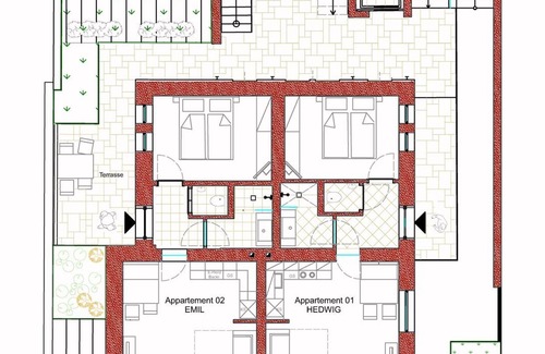 Neusiedl am See Apartamento | 1 App Hedwig, DU, WC, 1 Schlafraum - Pannonia Appartements 2