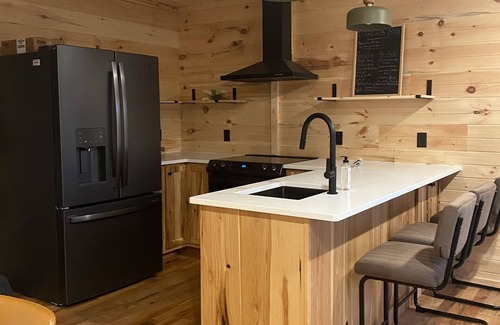 Amery Cabina | 1 Bdr Cabin unit Respite on Apple River. Kayaks, SUPs, and more! Pet friendly!