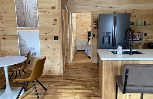Amery Cabina | 1 Bdr Cabin unit Respite on Apple River. Kayaks, SUPs, and more! Pet friendly!
