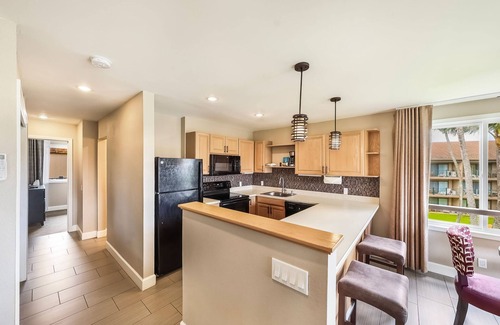 Kapaa Condominio | Condominio de 1 habitación con vista al jardín - Pono Kai