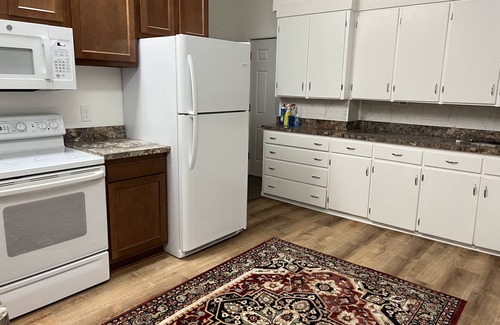 Cheboygan Apartamento | 1 Bedroom with King bed. Full bath. Spacious apartment with a Safari theme.