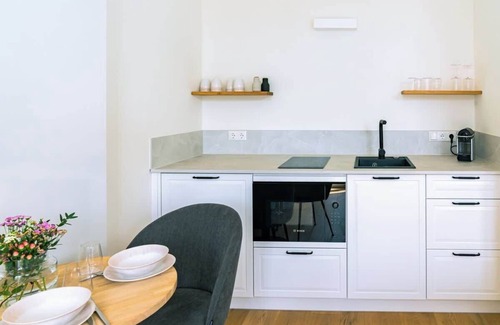 Warnemuende Apartamento | 1-Raum Appartment „Nr. 4“ mit großer Terrasse