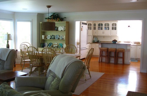 Onancock Casa | 10 Acre 3 BR Waterfront Retreat on Thicket Creek has dock & neighborhood beach