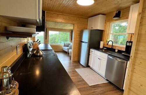 Apple Ridge Cabina | 100 mile views, 2½ mi. to BR, hot tub & Kids Loft
