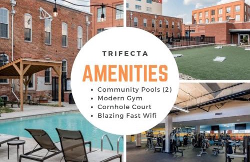 Downtown Apartamento | 100 Year-Old Historic Brick 2BR Loft & Large Patio & Hammocks & High Ceiling