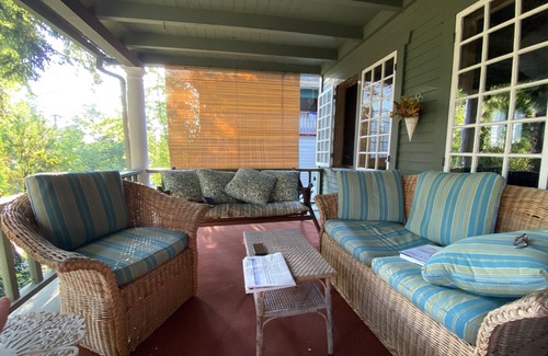 Chautauqua Casa | 100 YEAR OLD MAPLE TREE GROWING THROUGH FRONT PORCH