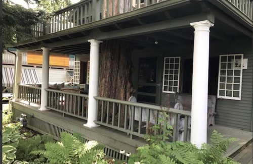 Chautauqua Casa | 100 YEAR OLD MAPLE TREE GROWING THROUGH FRONT PORCH