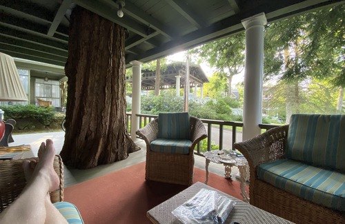 Chautauqua Casa | 100 YEAR OLD MAPLE TREE GROWING THROUGH FRONT PORCH