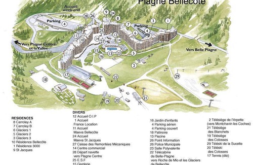 Macot-la-Plagne Apartamento | 100m from ski slopes, 5th floor, swimming pool, balcony, tv, ski locker, 28m², La Plagne