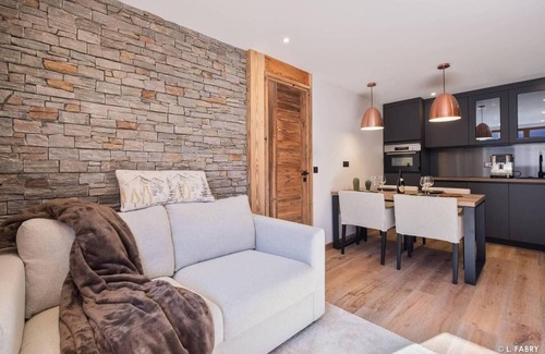 Tignes Apartamento | A 100m de las pistas de esquí, 3.o piso, balcón, tv, local para esquís, 34m², Tignes