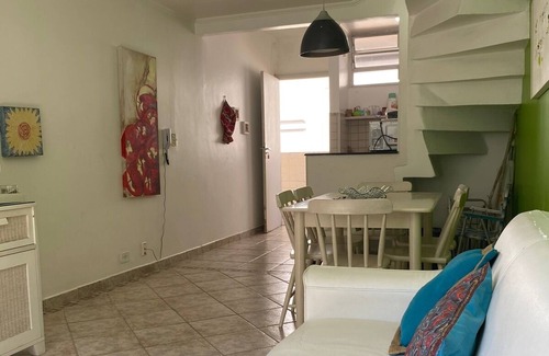 Tombo Apartamento | 10F - Vista linda Pe areia Guaruja Tombo