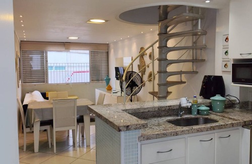 Tombo Apartamento | 12-Vista Linda Pé na Areia Guarujá-Tombo