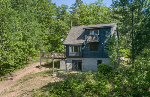 Conover Cabina | 14 acres of seclusion on private lake, right off Snowmobile and ATV trails.
