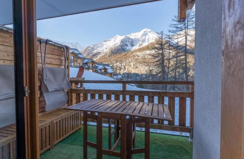 Les Orres Apartamento | 150m del centro estación, 3.o piso, vista estación, fitness, piscina, sauna, balcón, tv