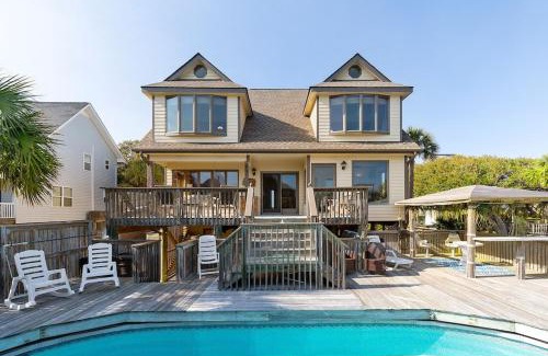 Folly Beach Casa | 1511 Forrest Ave - Sea Caught The Katy - Private Pool- Ocean View