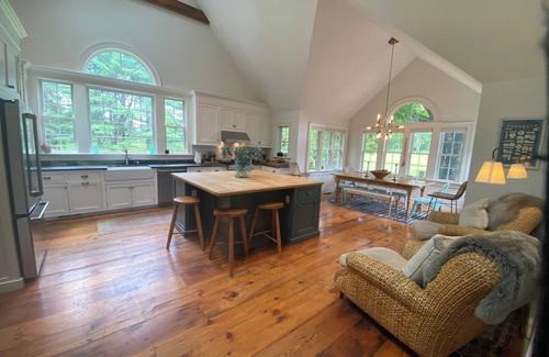 North Canaan Casa | 1700s Farmhouse with Modern Amenities and Comfort. Pool, Hot Tub, Views.