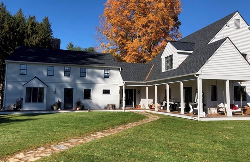 North Canaan Casa | 1700s Farmhouse with Modern Amenities and Comfort. Pool, Hot Tub, Views.