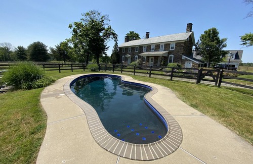 Baptistown Otro | 1743 Historic Farmhouse and Horse Stables on 216 Acres near the Delaware River