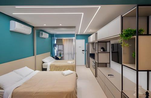 Guarulhos City Centre Apartamento | 1904 Lindo studio super moderno
