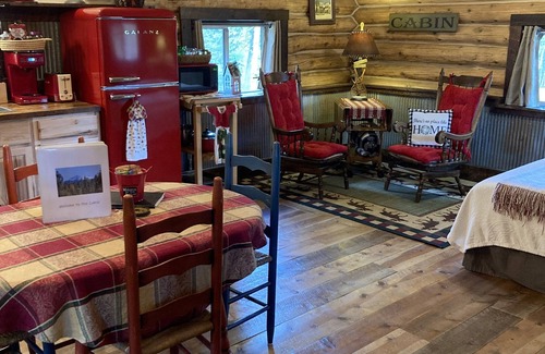 Divide Cabina | 1950's Retro Cabin on 40 Wooded Acres