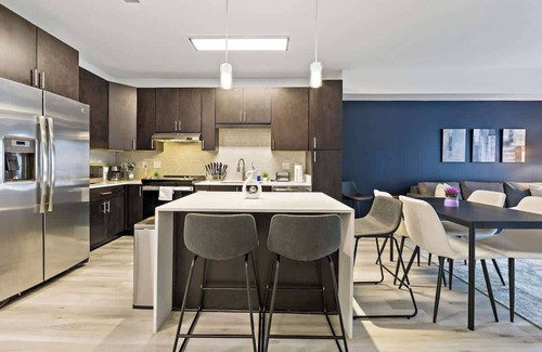 Cherry Apartamento | Stylish 1BR Retreat | 5 Mins to Downtown | Gym + Parking + W/D