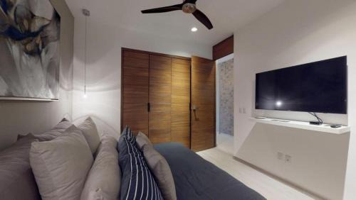 Emiliano Zapata Casa | 1BR w/Balcony + Bar + Gym | Stylish Loft 268