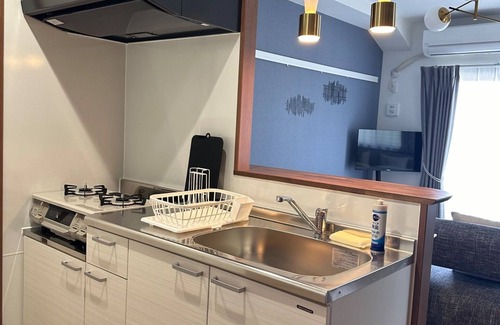 Maekawa Apartamento | 1LDK 2 double beds 1 sofa bed WiFi available p / Nanjo Okinawa