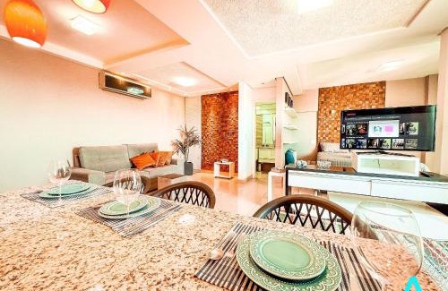 Goiania Apartamento | 1Q Luxo | Jardim Goiás | 900m Shopping Flamboyant | Piscina & Academia | Portaria 24h | Cozinha Completa | Garagem