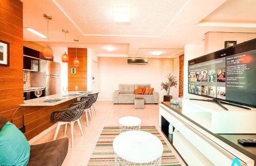 Goiania Apartamento | 1Q Luxo | Jardim Goiás | 900m Shopping Flamboyant | Piscina & Academia | Portaria 24h | Cozinha Completa | Garagem
