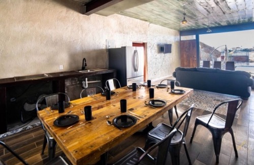 San Carlos Casa | Casa Bacalar 4 recamaras (incluye 1 cabaña), alberca, asador, palapa, patio.