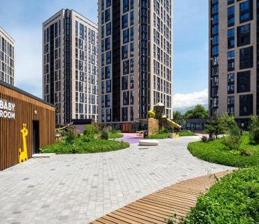 Almaty Apartamento | 2-комнатная квартира в Комфорт Сити с видом на горы