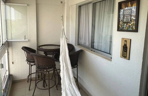 Goiania Apartamento | 2/4 apartment facing Bernardo Elis Park with beautiful sunset