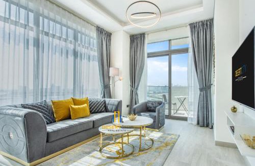 Jadaf Apartamento | 2 Bed in Azzizi Farhad with Burj Khalifa view by Desert City Stays
