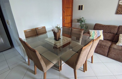 Vila Assuncao Apartamento | 2-bedr. apartment, 1 min. from the beach, balcony w/ barbecue, Wi-Fi