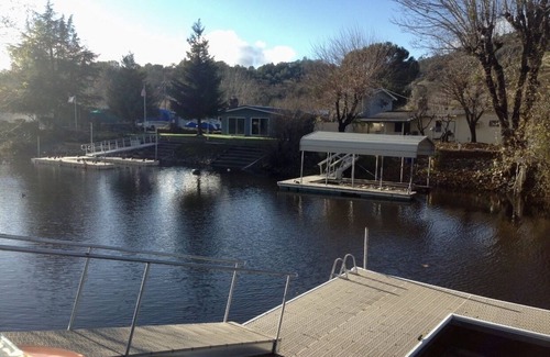 Clear Lake Casa | 2 bedroom house with a 500 sf private dock with swimming ladder, Finnish sauna