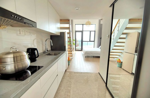 Weihai Apartamento | 2-bedroom loft, with kitchen, and supreme sea view